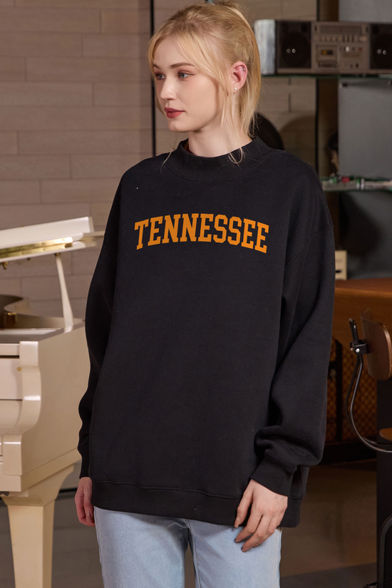 Tennessee Collegiate Sweatshirt — black — front view 2