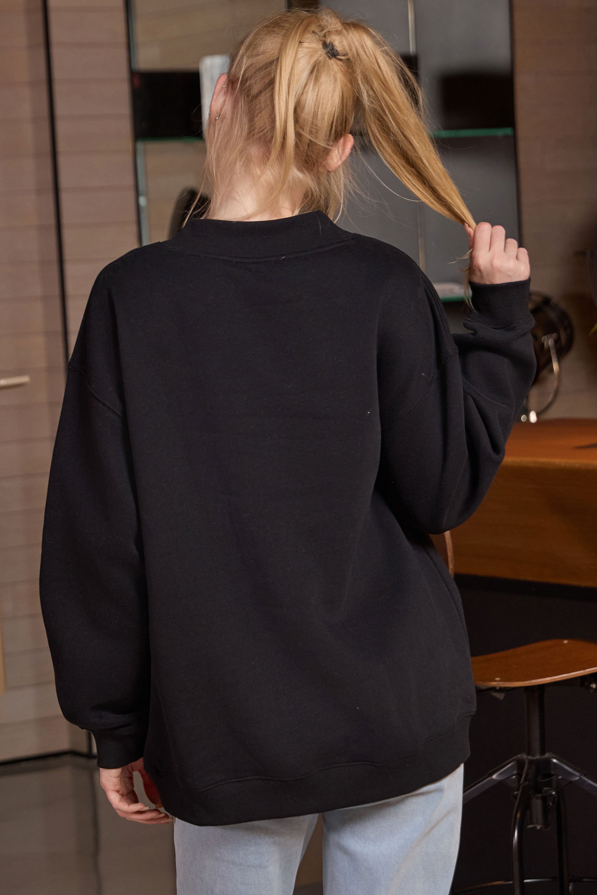 Oversized Mockneck Sweatshirt