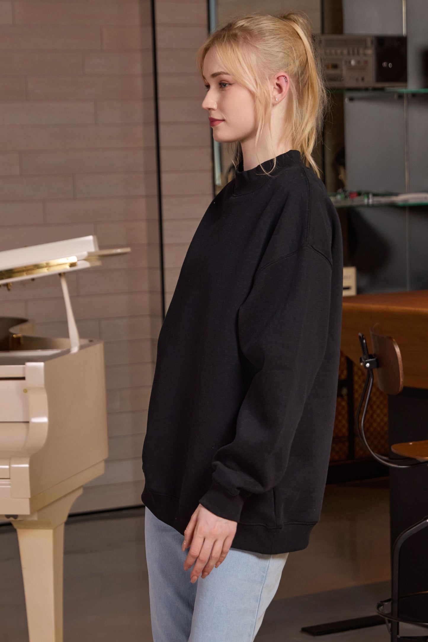 Oversized Mockneck Sweatshirt