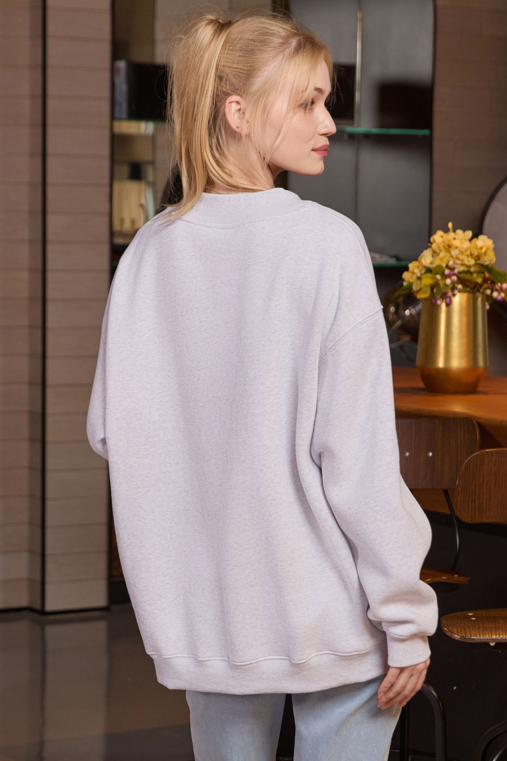 Oversized Mockneck Sweatshirt