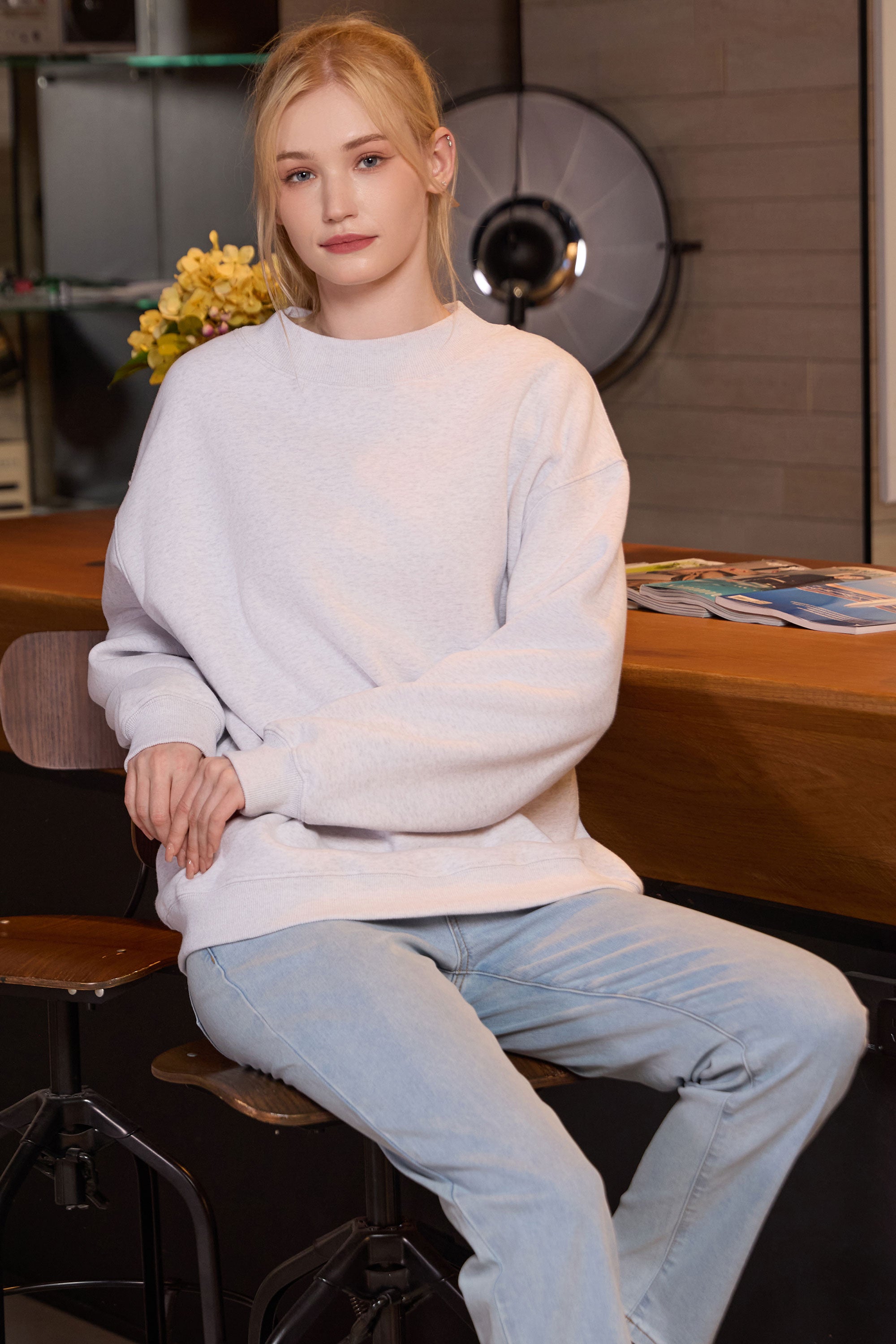 Oversized Mockneck Sweatshirt