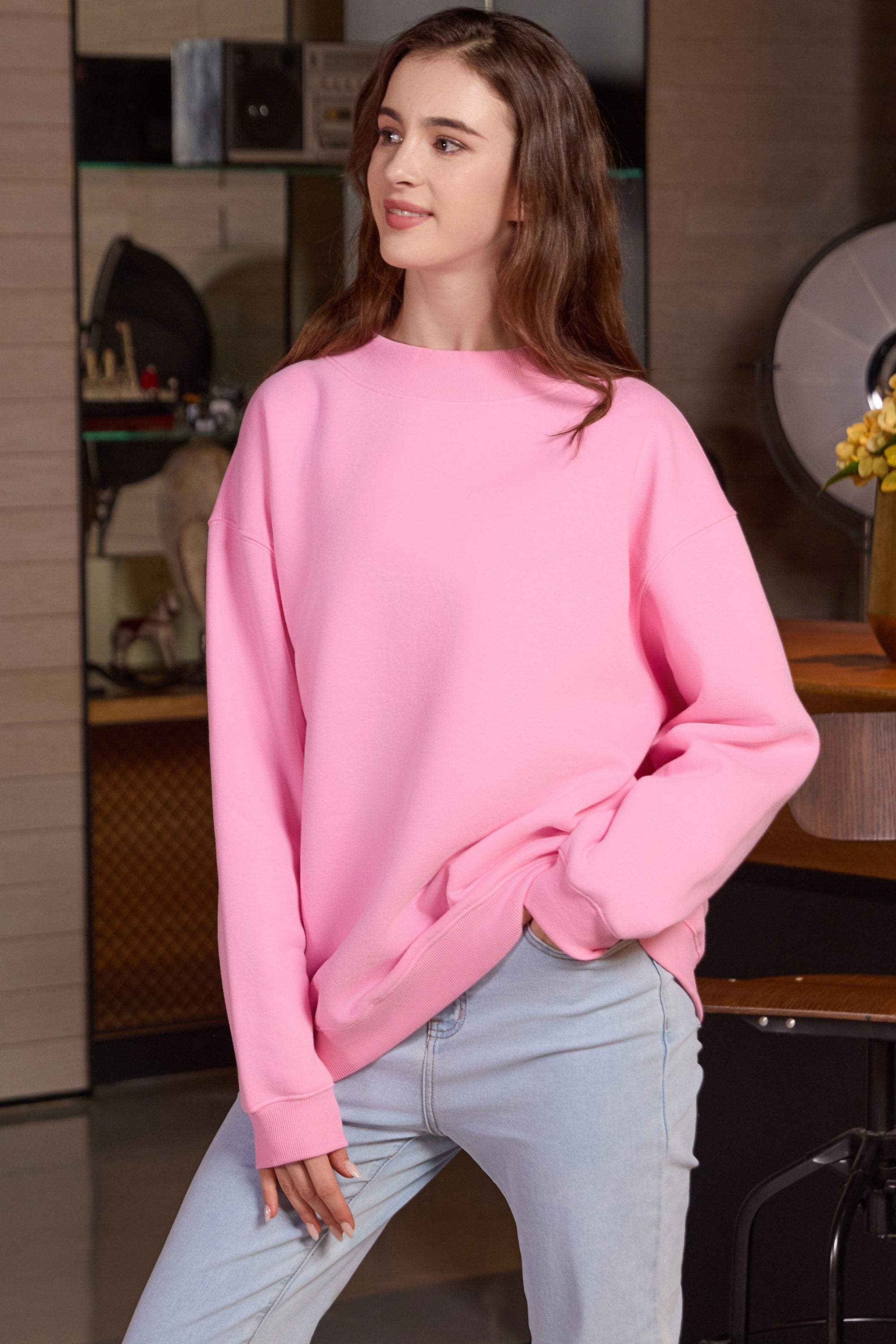 Oversized Mockneck Sweatshirt
