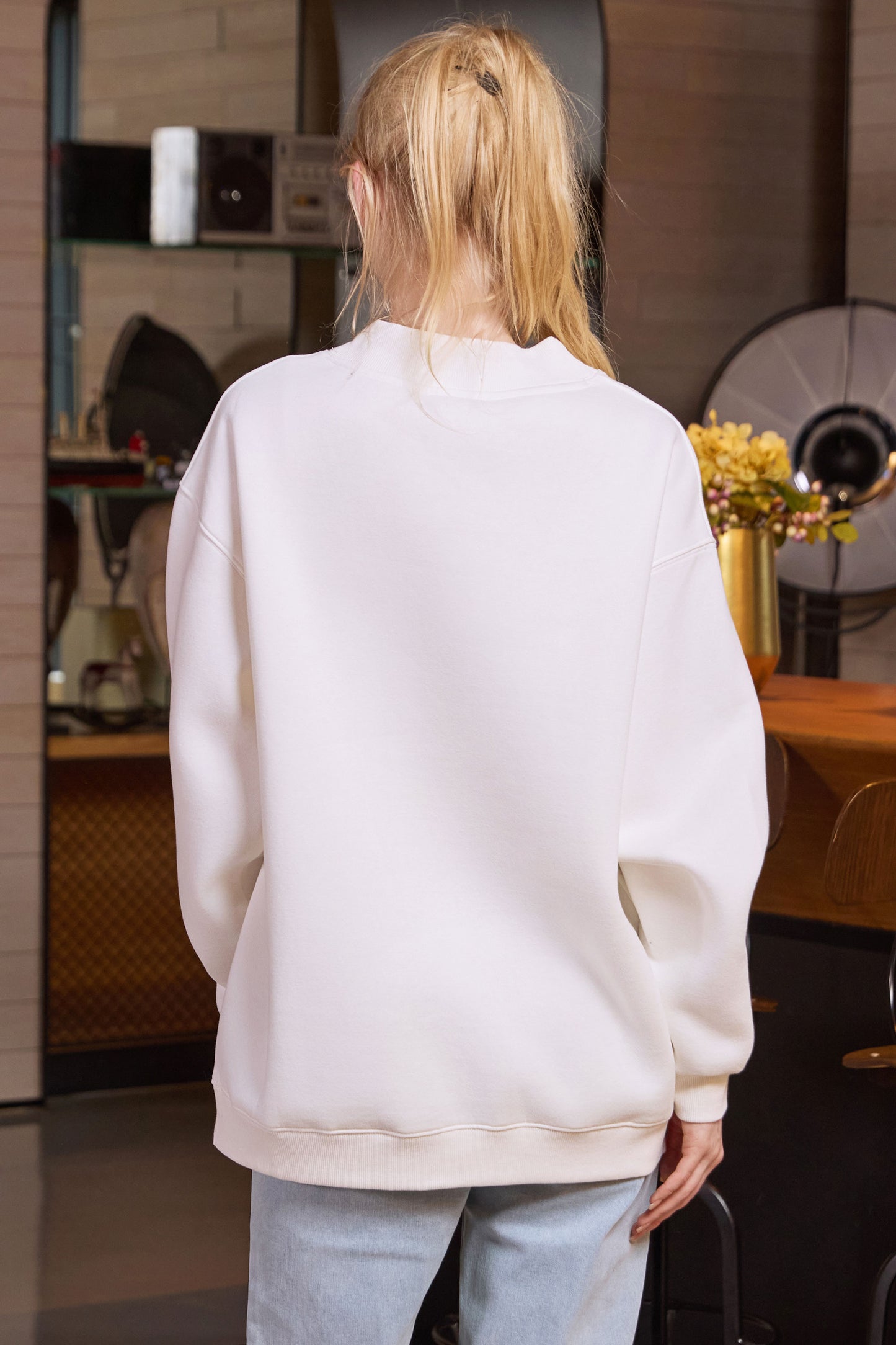 Oversized Mockneck Sweatshirt