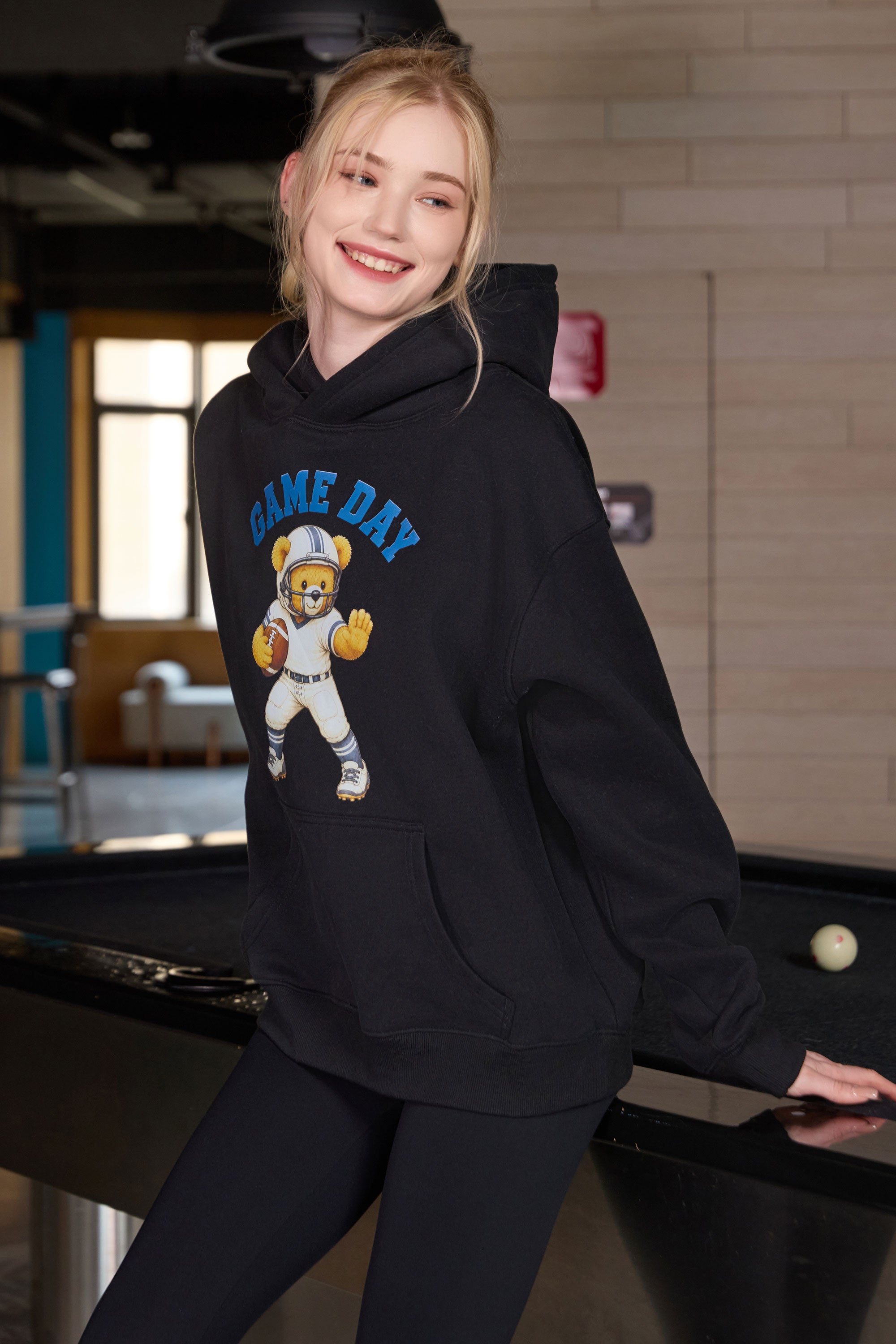 Teddy Football Hoodie