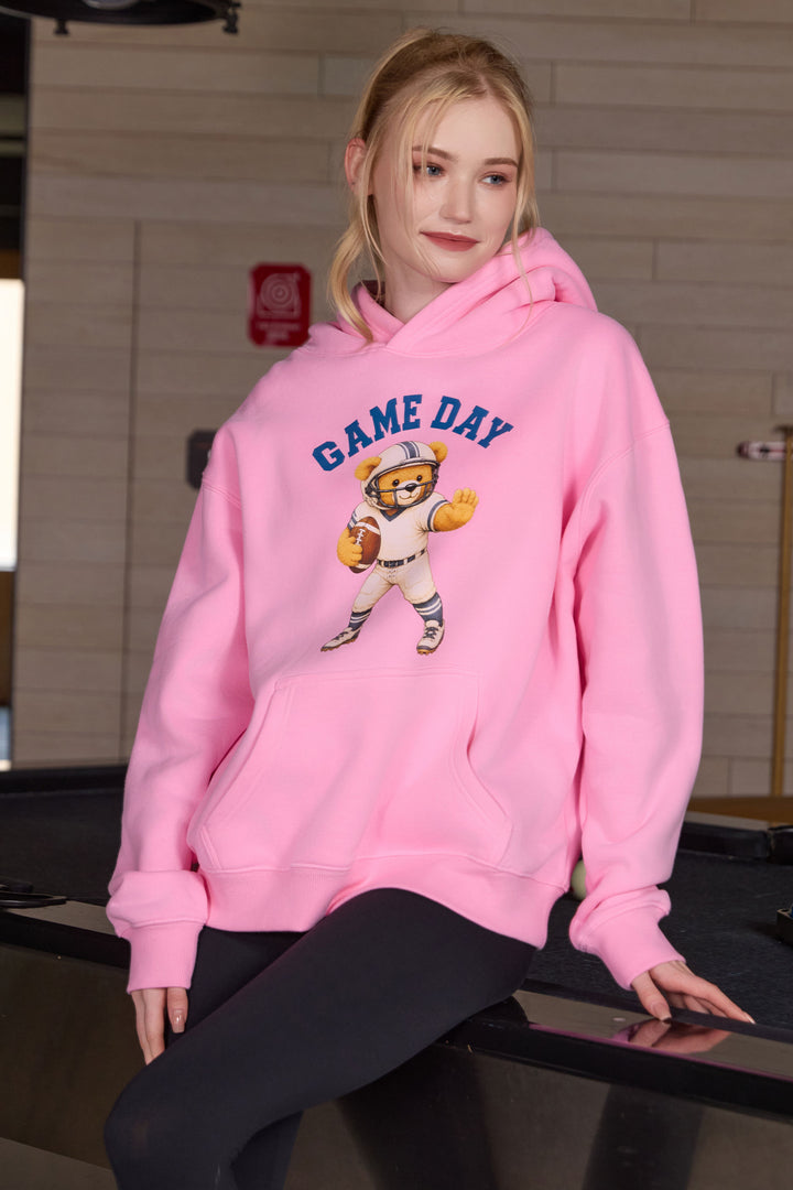 Teddy Football Hoodie