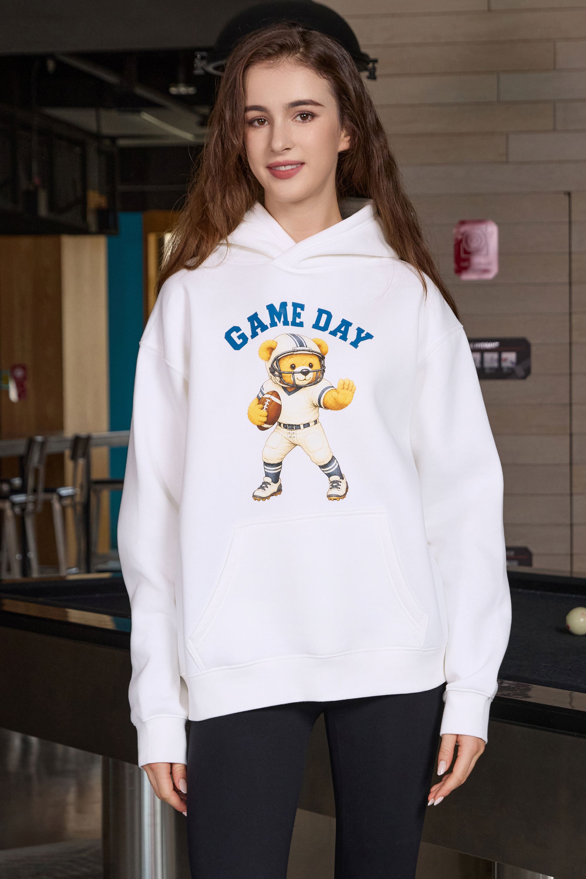 Teddy Football Hoodie