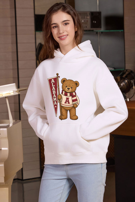 Alabama Teddy Banner Hoodie