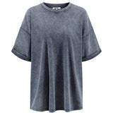 The Effortless Snow Washed Tee - Dark Grey