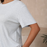 Airy soft loose fit top & wide pants set