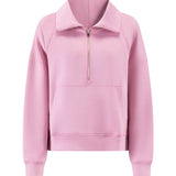 STYBB Half-Zip Sweatshirt Set - Pink