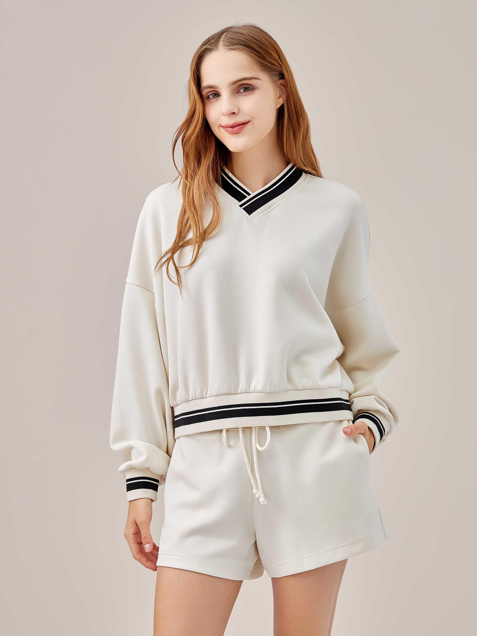 STYBB Slim Quarter Zip - Ivory – Moshita