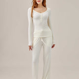 Airy Soft Henley Set