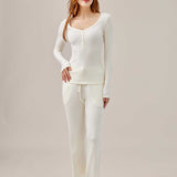 Airy Soft Henley Set