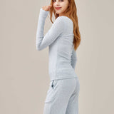 Airy Soft Henley Set