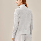 Waffled Henley Pullover Set