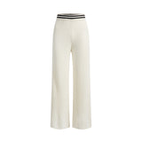 Cozy ribbed loungewear set with sporty stripes