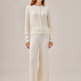 Cable Knit cardigan and pants set