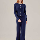 Cable Knit cardigan and pants set