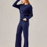 Cable Knit cardigan and pants set