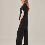 Scalloped trim two-piece set