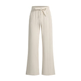 Waffled henley pullover & pants set