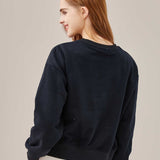 Two Soft Crew Neck Sweatshirt - Black