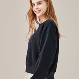 Two Soft Crew Neck Sweatshirt - Black