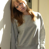 Two Soft Crew Neck Sweatshirt - Heather Grey