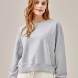 Two Soft Crew Neck Sweatshirt - Heather Grey