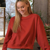 Two Soft Crew Neck Sweatshirt - Maroon