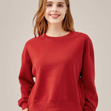 Two Soft Crew Neck Sweatshirt - Maroon