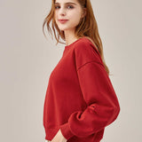 Two Soft Crew Neck Sweatshirt - Maroon