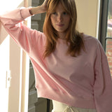 Two Soft Crew Neck Sweatshirt - Pink