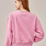 Two Soft Crew Neck Sweatshirt - Purple Pink