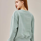 Two Soft Crew Neck Sweatshirt - Sea Green