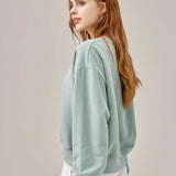 Two Soft Crew Neck Sweatshirt - Sea Green