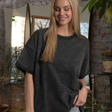 The Effortless Snow Washed Tee - Black