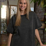 The Effortless Snow Washed Tee - Black