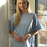 The Effortless Snow Washed Tee - Blue