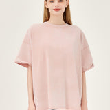The Effortless Snow Washed Tee - Peach