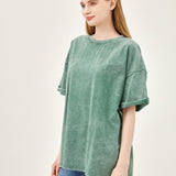 The Effortless Snow Washed Tee - Green