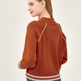 The Ace Polo Sweater - Orange White