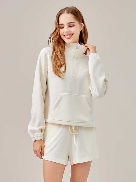 STYBB Slim Quarter Zip - Ivory – Moshita