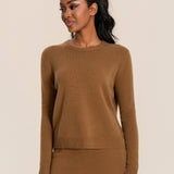 Cashmere soft crew neck sweater