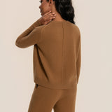 Cashmere soft crew neck sweater