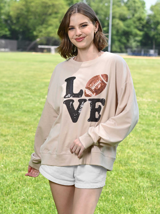 Football Love Long Sleeve Sweatshirt