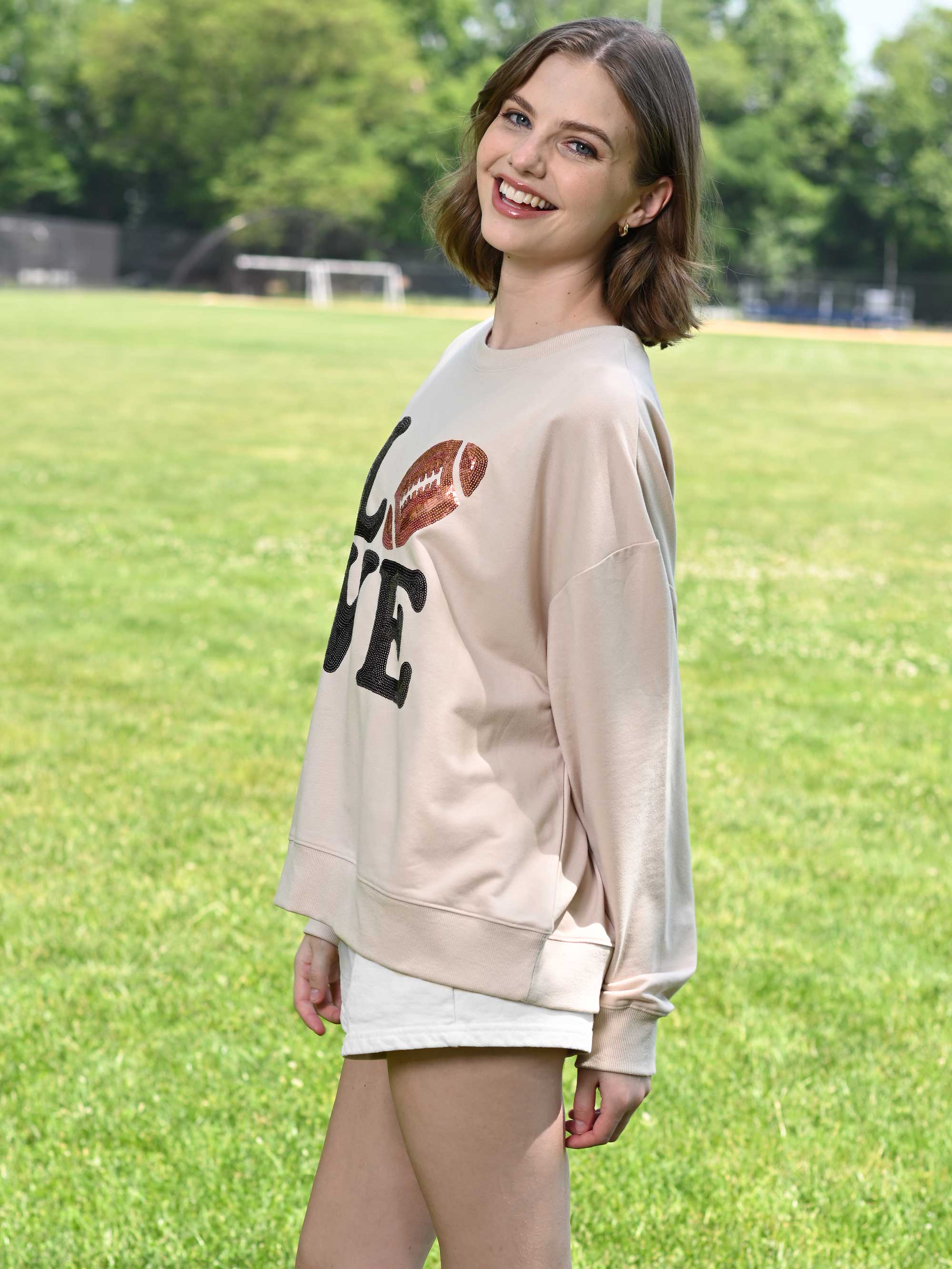 Football Love Long Sleeve Sweatshirt