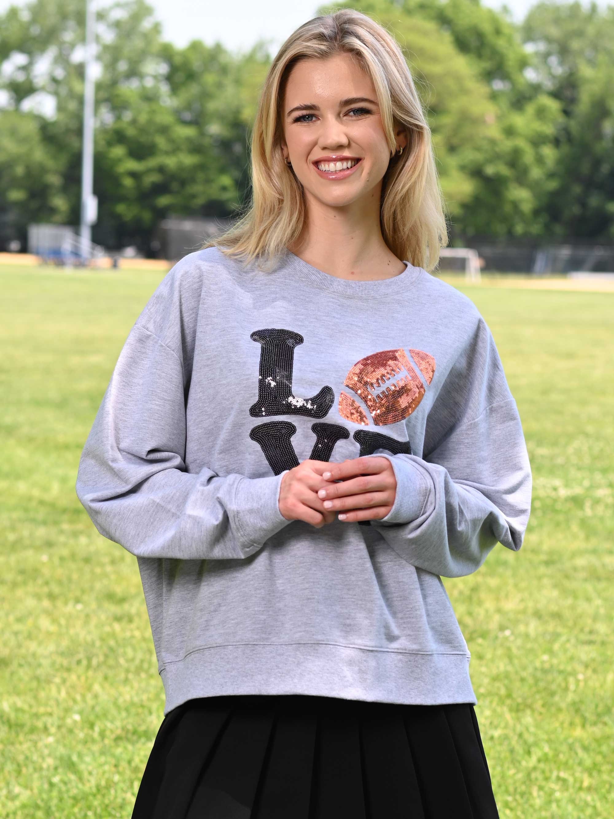 Football Love Long Sleeve Sweatshirt