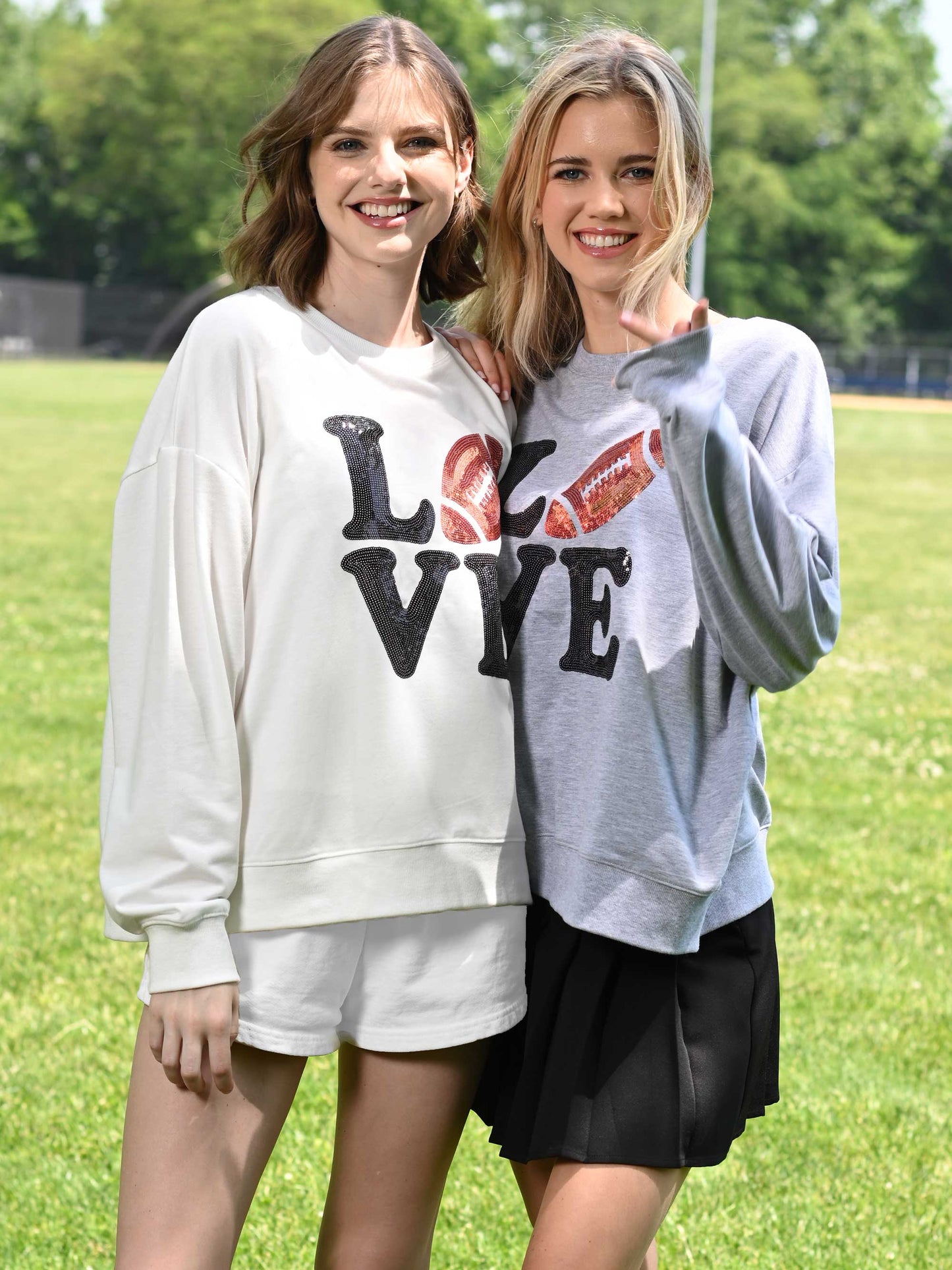 Football Love Long Sleeve Sweatshirt