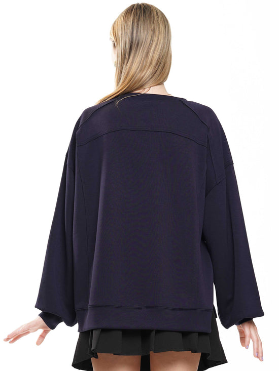 Football Sequin Sweatshirt